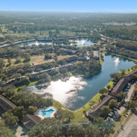 CAMV aerial of property with lakes